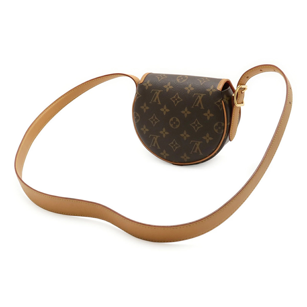 Louis Vuitton Tambourin Pochette Crossbody Shoulder Bag Monogram Brown